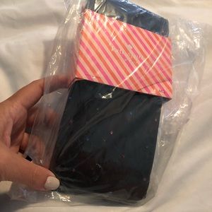 Kate Spade Black Tights with Crystals (M/L)